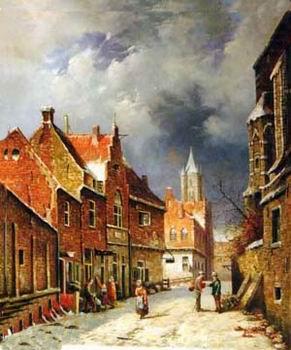 unknow artist European city landscape, street landsacpe, construction, frontstore, building and architecture. 159 china oil painting image